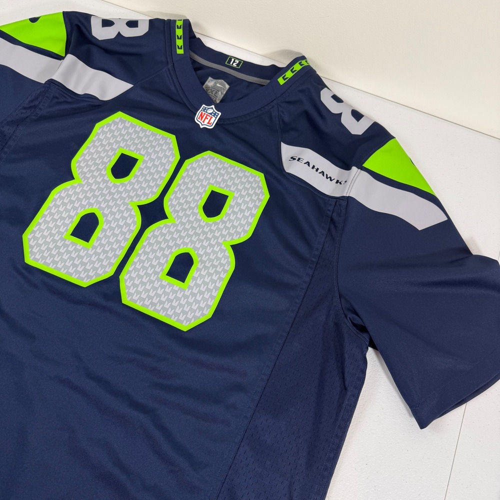 Nike NFL Seattle Seahawks Jimmy Graham 88 Jersey Mens XXL Navy Blue 12th Man